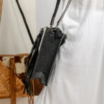 Cowhide Tooling Carving Tote - Image 3