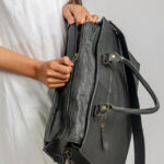 Cowhide Tooling Carving Tote - Image 6