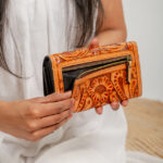 Cowhide Tooling Carving Wallet - Image 4