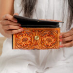 Cowhide Tooling Carving Wallet - Image 5