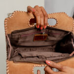 Cowhide Tooling Carving Handbag - Image 5