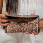 Cowhide Tooling Carving Wallet