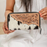 Cowhide Tooling Carving Wallet