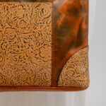 Cowhide Tooling Carving Handbag - Image 5