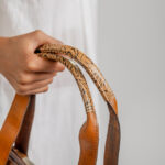 Cowhide Tooling Carving Handbag - Image 6