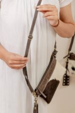 Ashley Cowhide Tooling Carving Sling Bag - Image 4