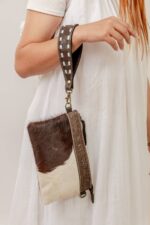 Ashley Cowhide Tooling Carving Sling Bag - Image 7