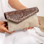 Cowhide Tooling Carving Wallet - Image 3