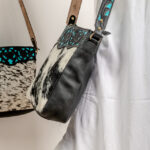 Cowhide Tooling Carving Handbag - Image 4
