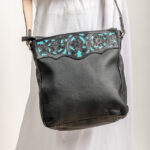 Cowhide Tooling Carving Handbag - Image 5