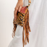 Cowhide Tooling Carving Fringe Bag - Image 5
