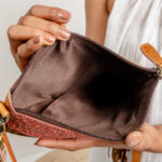Cowhide Tooling Carving Fringe Bag - Image 8