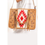 Tooling Carving Saddle Blanket Handbag