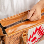 Tooling Carving Saddle Blanket Handbag - Image 7