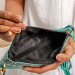 Cowhide Tooling Carving Fringe Bag - Image 7