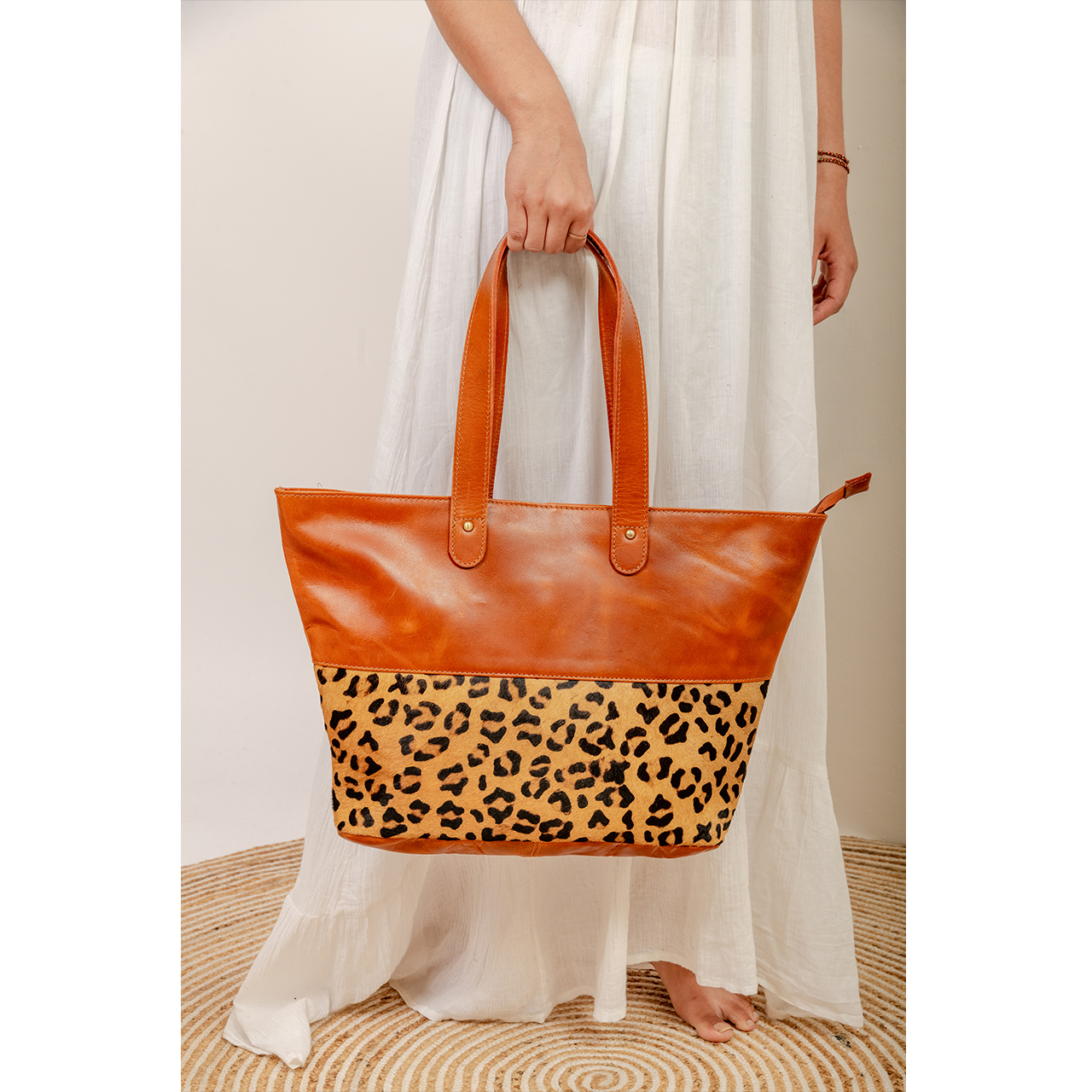 15018-2.jpg Cowhide Tote Bag - Image 1