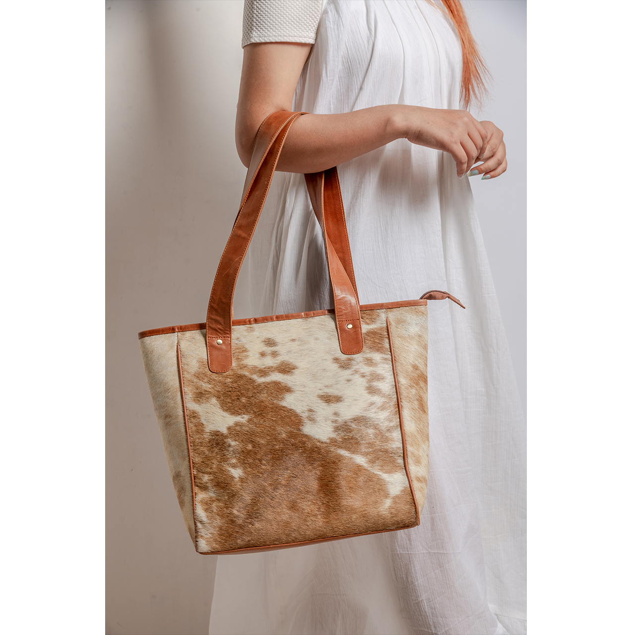 15020-2.jpg Cowhide Tote Bag - Image 1