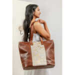 Leather Cowhide Tote Bag