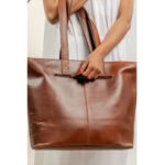 Leather Cowhide Tote Bag - Image 6