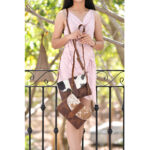 Leather Cowhide Sling Bag - Image 4