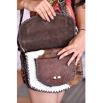 Handmade Stitch Leather Bag - Image 5