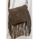 Cowhide Patch Fringe Bag - Image 5