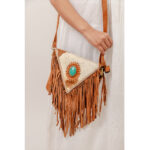 Venus Cowhide Fringe Bag - Image 4