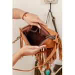 Venus Cowhide Fringe Bag - Image 2