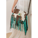 Cowhide Fringe Bag