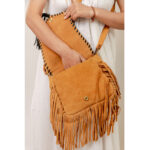 Combination Cowhide Fringe Bag - Image 6
