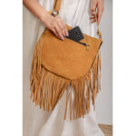 Branded Cowhide Fringe Bag - Image 3