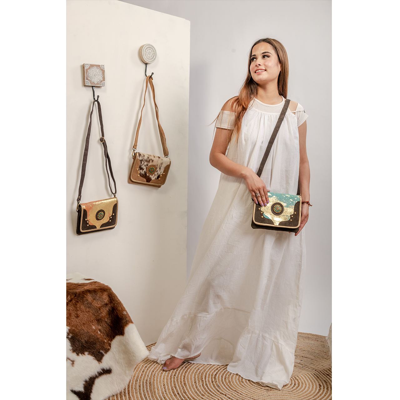 19041-1.jpg Maria Cowhide Sling Bag - Image 1