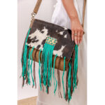Cowhide Fringe Bag - Image 3