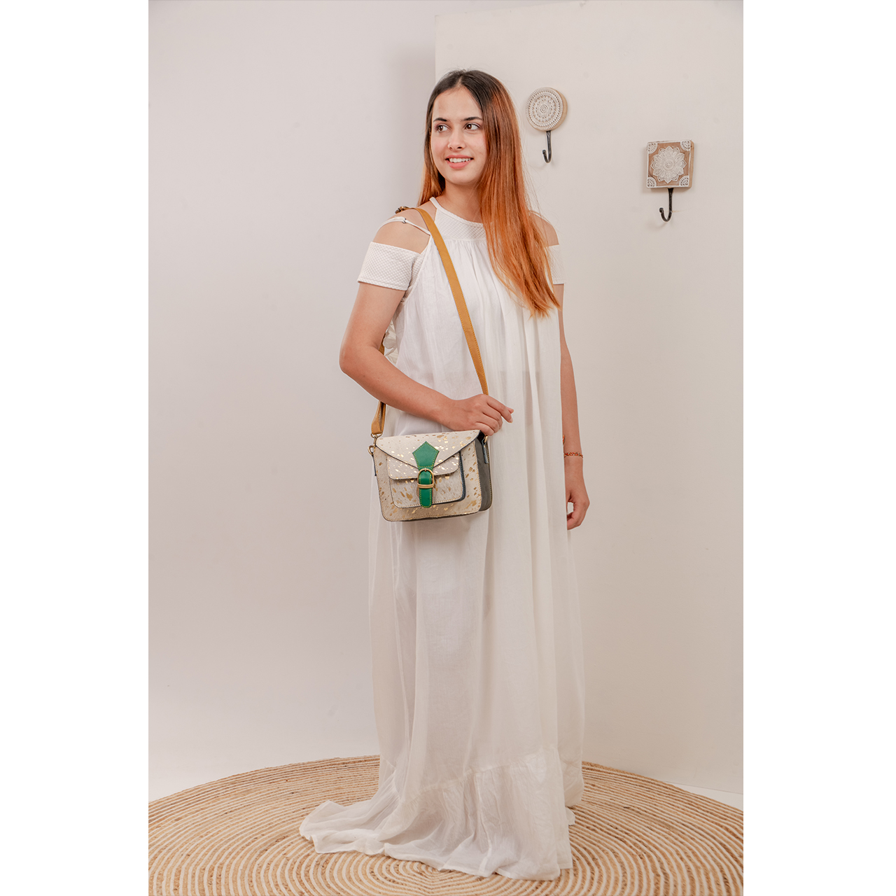 19063-1.jpg Acid Cowhide Sling Bag - Image 1