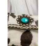 Stone Flap Cowhide Fringe Bag - Image 6