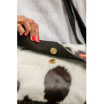 Stone Flap Cowhide Fringe Bag - Image 7