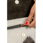 Stone Flap Cowhide Fringe Bag - Image 8