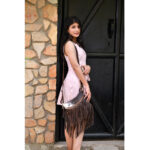 Palvi Cowhide Fringe Bag - Image 4