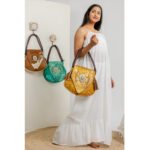 Colorful Cowhide Fringe Bag
