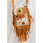 Cowhide Fringe Mobile Bag