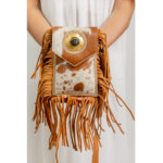 Cowhide Fringe Mobile Bag - Image 6