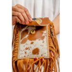 Cowhide Fringe Mobile Bag - Image 7
