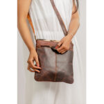 Men Leather Cowhide Sling Bag - Image 4