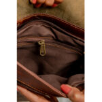 Men Leather Cowhide Sling Bag - Image 8