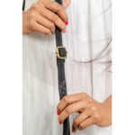 Stitch Cowhide Fringe Bag - Image 7