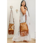 Acid Cowhide Fringe Bag