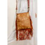 Acid Cowhide Fringe Bag - Image 5