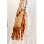 Acid Cowhide Fringe Bag - Image 6
