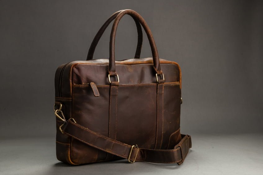 AG-12.jpg Crunch Leather Laptop Bag - Image 1