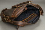Crunch Leather Laptop Bag - Image 2